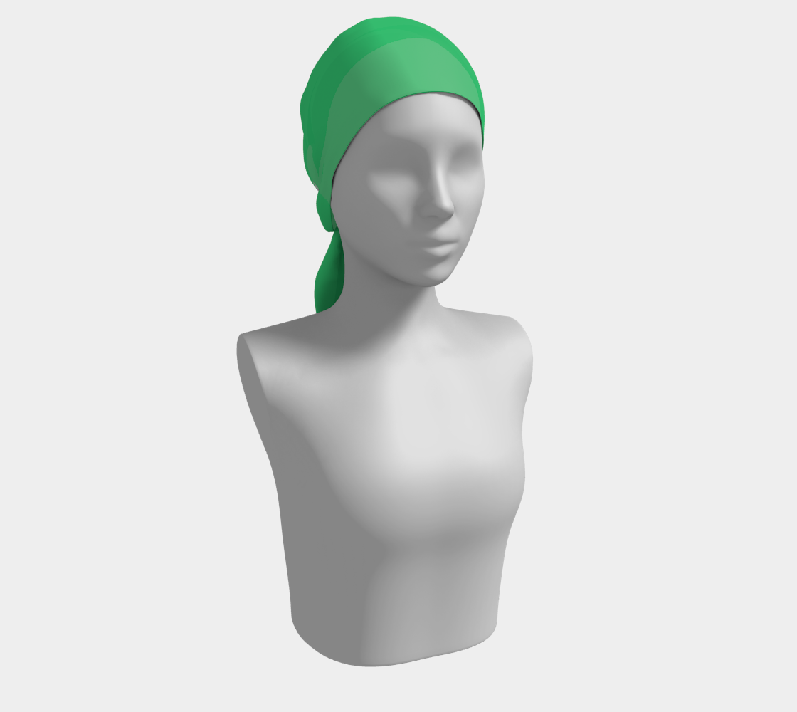 Solid Long Scarf - Green - SummerTies