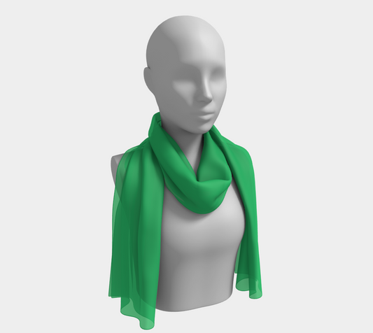 Solid Long Scarf - Green - SummerTies