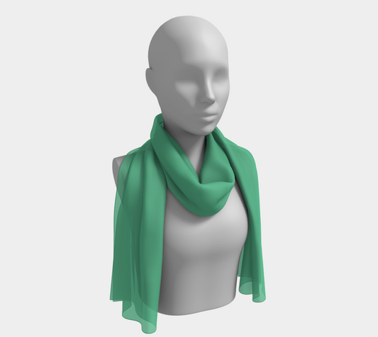 Solid Long Scarf - Light Green - SummerTies