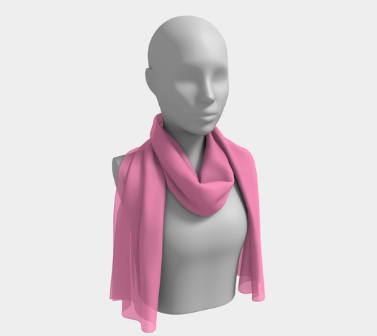 Solid Long Scarf - Light Pink - SummerTies