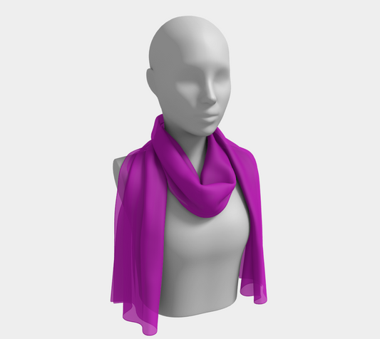 Solid Long Scarf - Purple - SummerTies