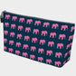 Elephant Makeup Bag - Pink on Navy - SummerTies