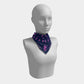 Seahorse Square Scarf - Pink on Navy - SummerTies