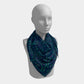 Anchor Dream Square Scarf - Green on Navy - SummerTies