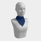 Anchor Dream Square Scarf - Blue on Navy - SummerTies