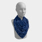 Anchor Dream Square Scarf - Blue on Navy - SummerTies