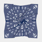 Anchor Pinwheel Square Scarf - White on Navy - SummerTies