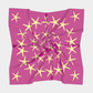 Starfish Square Scarf - Yellow on Pink - SummerTies