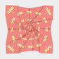 Dragonfly Square Scarf - Yellow on Orange - SummerTies