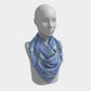 Octopus Square Scarf - Lt Blue on Blue - SummerTies