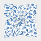 Multi Creature Square Scarf - Blue on White - SummerTies