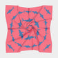 Shark Square Scarf - Blue on Coral - SummerTies