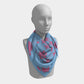 Turtle Square Scarf - Pink on Light Blue - SummerTies