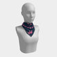 Elephant Square Scarf - Pink on Navy - SummerTies