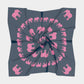 Elephant Square Scarf - Pink on Navy - SummerTies