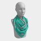 Flamingo Square Scarf - Pink on Aqua - SummerTies