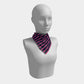 Striped Square Scarf - Pink on Navy - SummerTies
