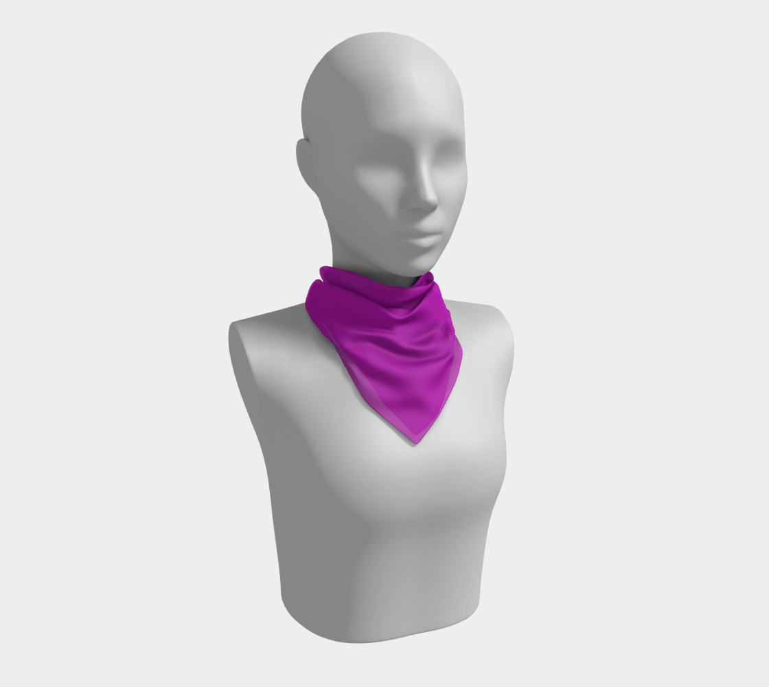 Solid Square Scarf - Purple - SummerTies