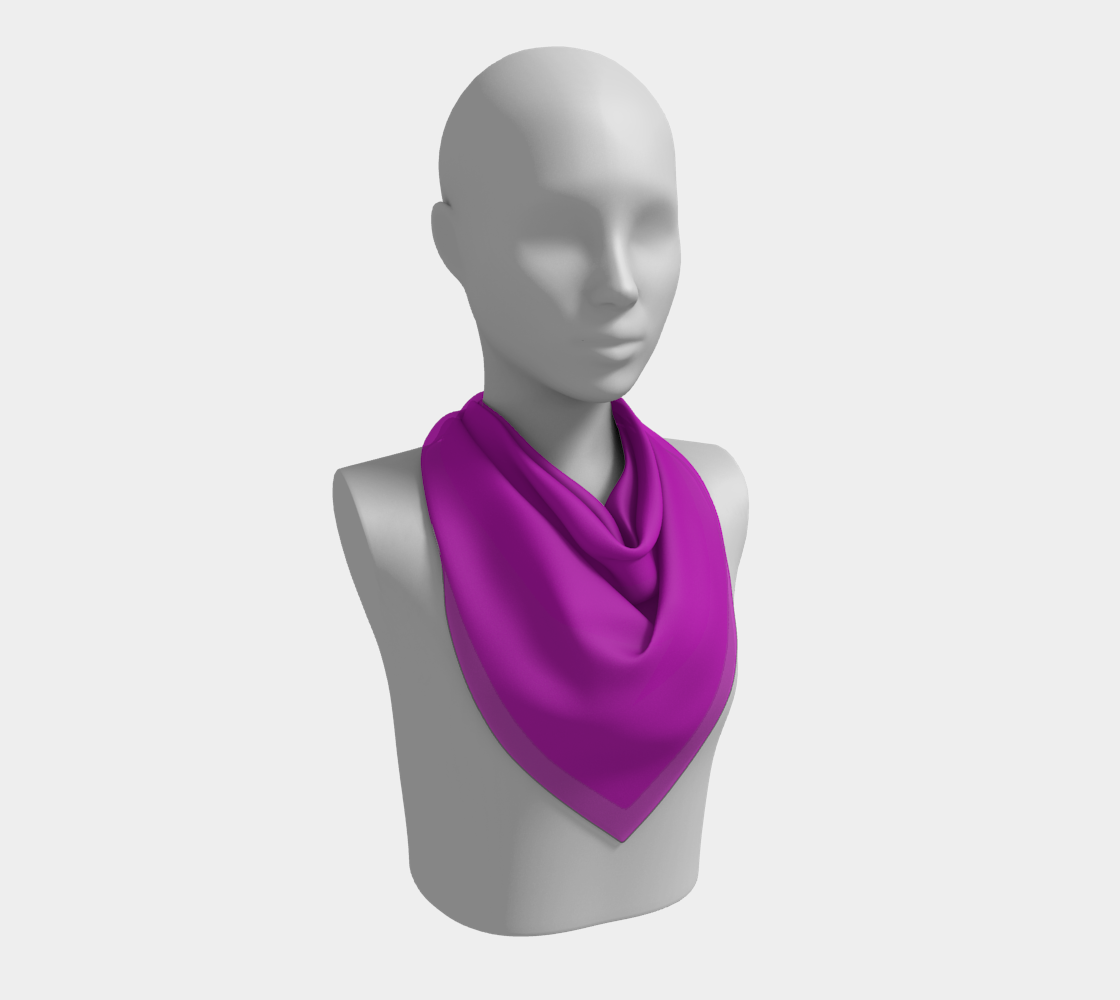 Solid Square Scarf - Purple - SummerTies