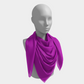 Solid Square Scarf - Purple - SummerTies