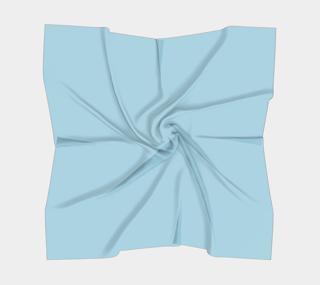 Solid Square Scarf - Light Blue - SummerTies
