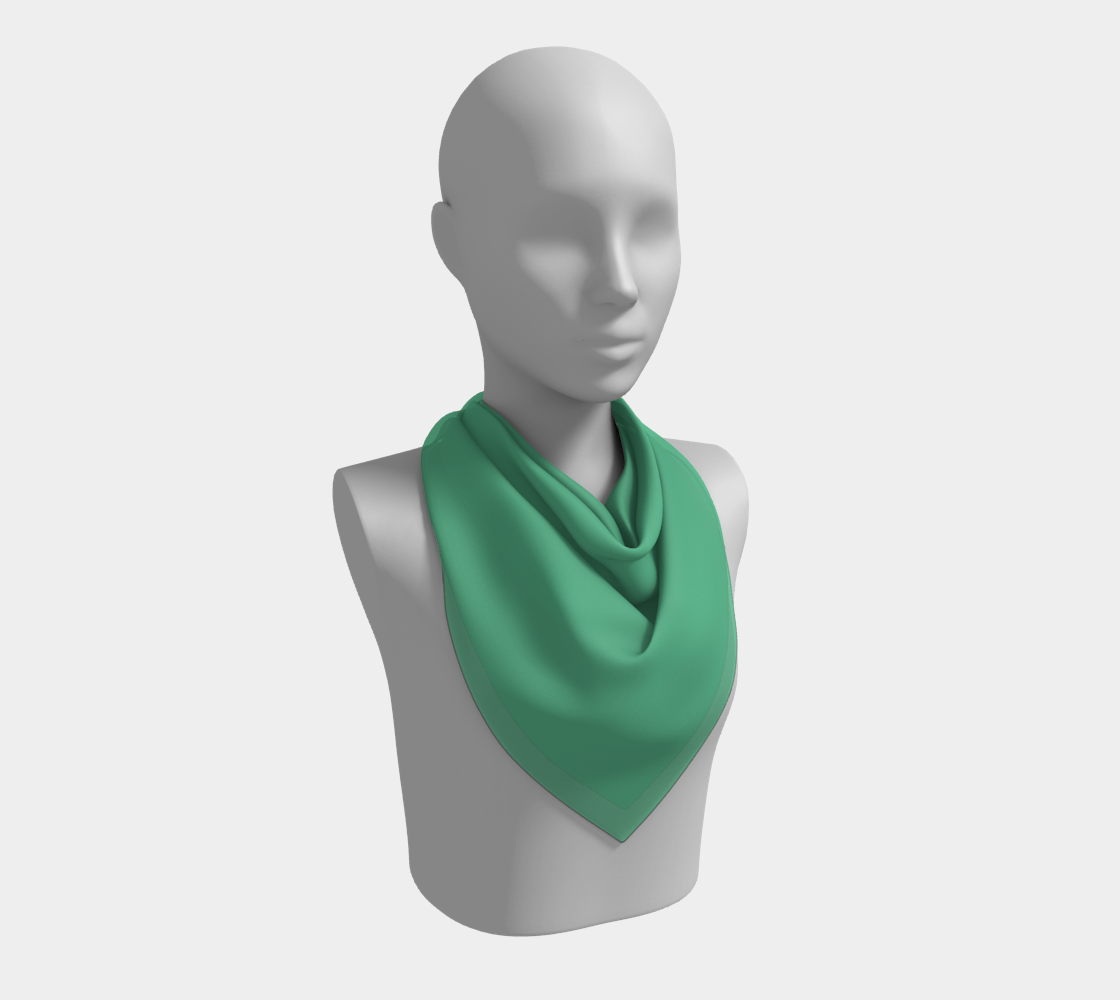 Solid Square Scarf - Light Green - SummerTies