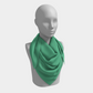 Solid Square Scarf - Light Green - SummerTies