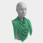 Solid Square Scarf - Light Green - SummerTies