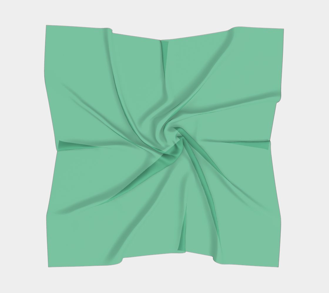 Solid Square Scarf - Light Green - SummerTies