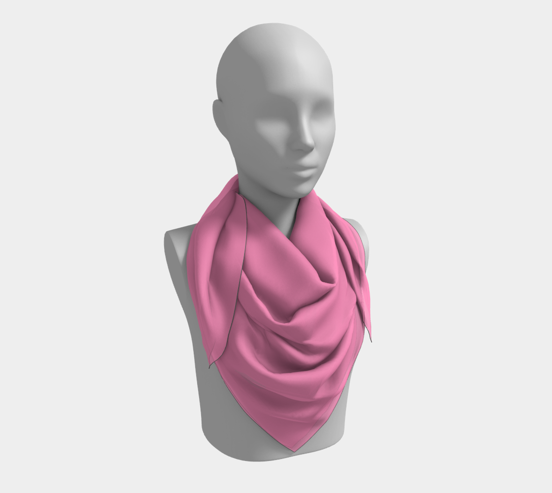 Solid Square Scarf - Light Pink - SummerTies