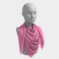 Solid Square Scarf - Light Pink - SummerTies