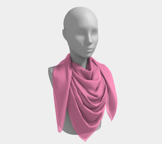 Solid Square Scarf - Light Pink - SummerTies