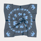 Elephant Square Scarf - Blue on Navy