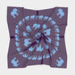 Elephant Square Scarf - Blue on Purple