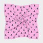 Sailboat Square Scarf - Navy on Pink, Toss
