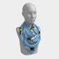 Bee Square Scarf - on Sky Blue