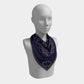 Newport Bridge 4th of July Square Scarf - Navy, Pinwheel