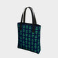 Anchor Toss Tote Bag - Green on Navy - SummerTies