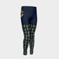 Anchor Legs and Hip Youth Leggings - Yellow on Navy - SummerTies