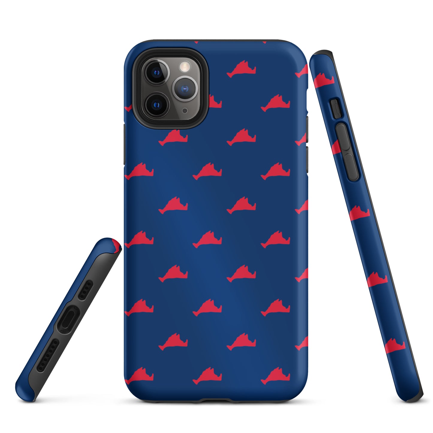 Martha's Vineyard iPhone Case - Red on Navy