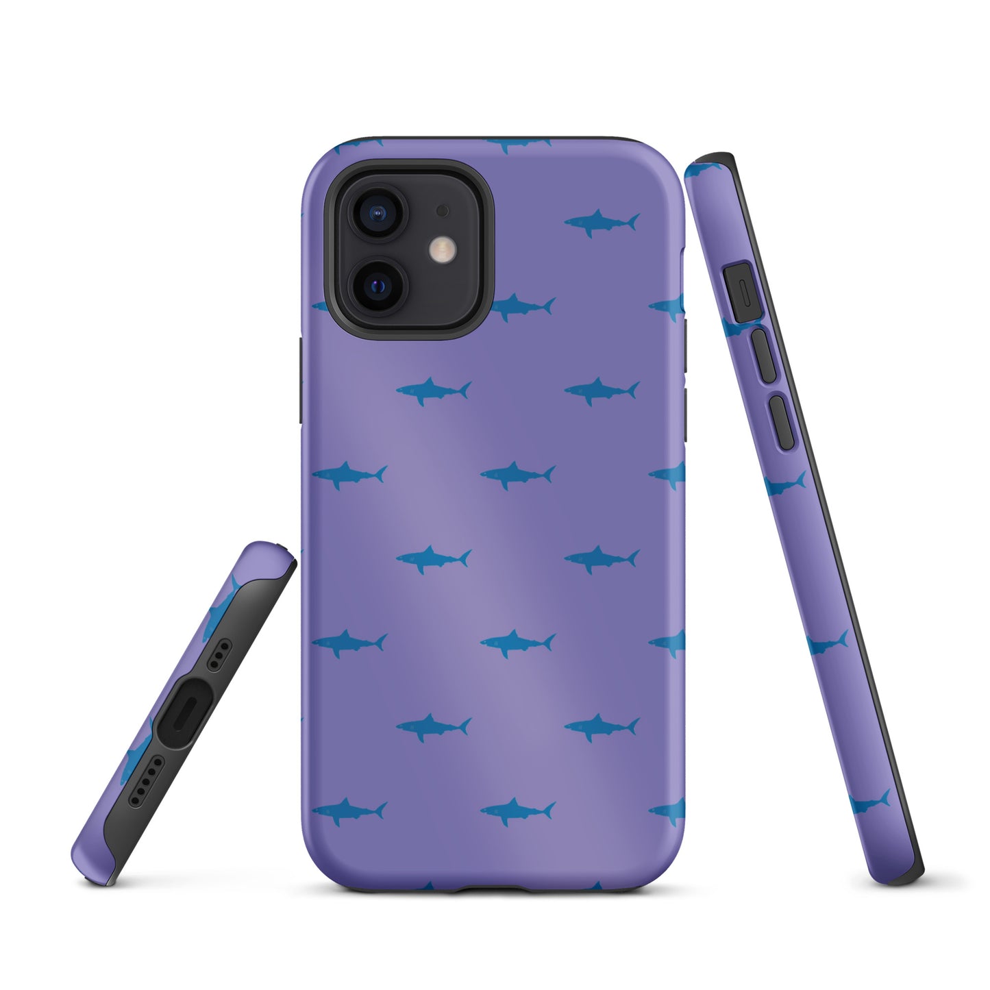 Shark iPhone Case - Blue on Purple