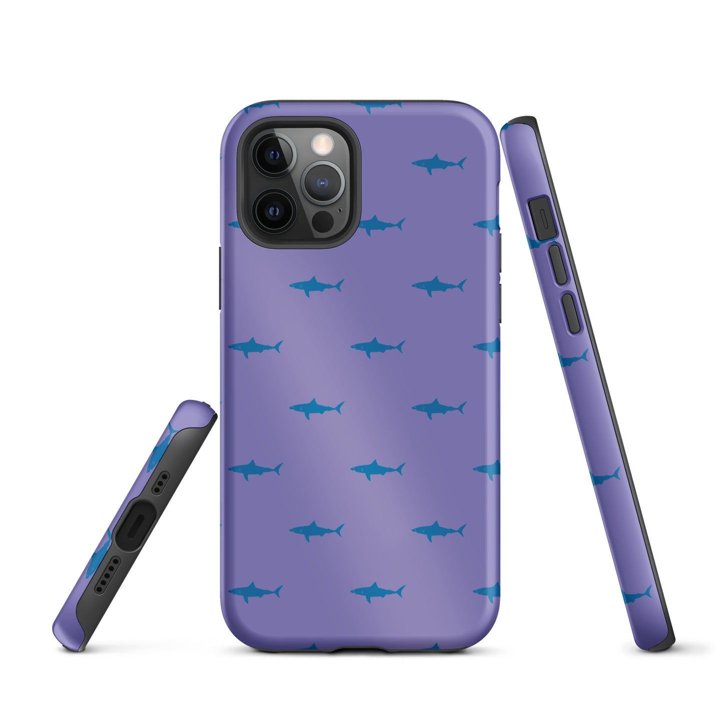 Shark iPhone Case - Blue on Purple