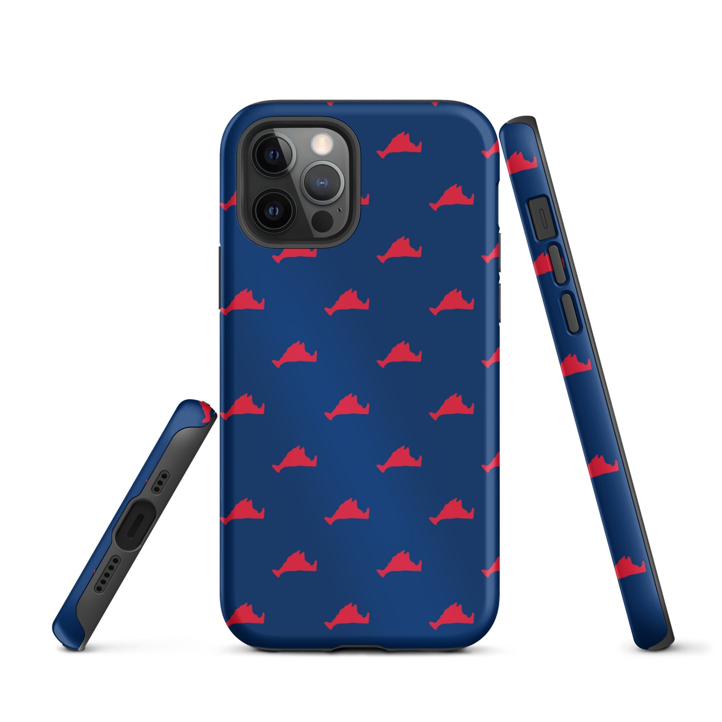 Martha's Vineyard iPhone Case - Red on Navy