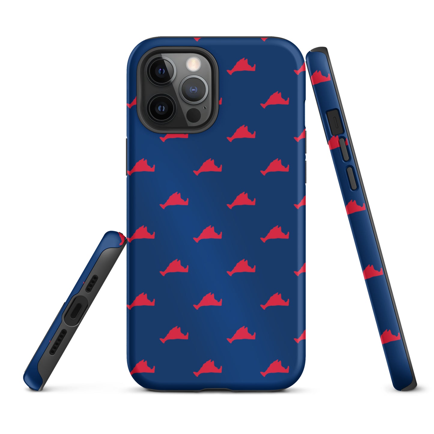 Martha's Vineyard iPhone Case - Red on Navy