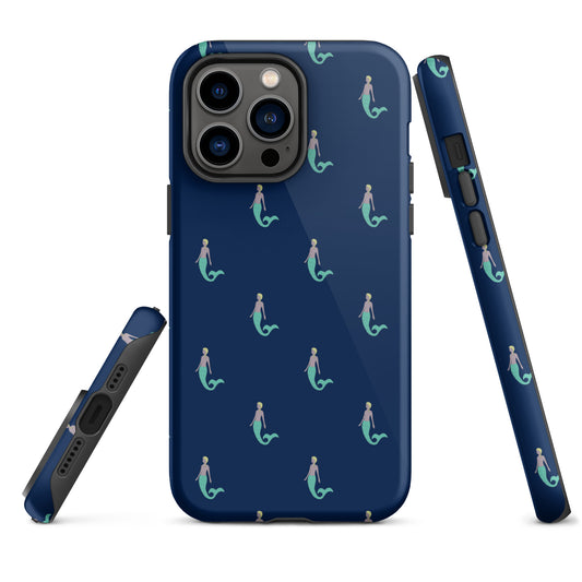 Mermaid iPhone Case - Navy